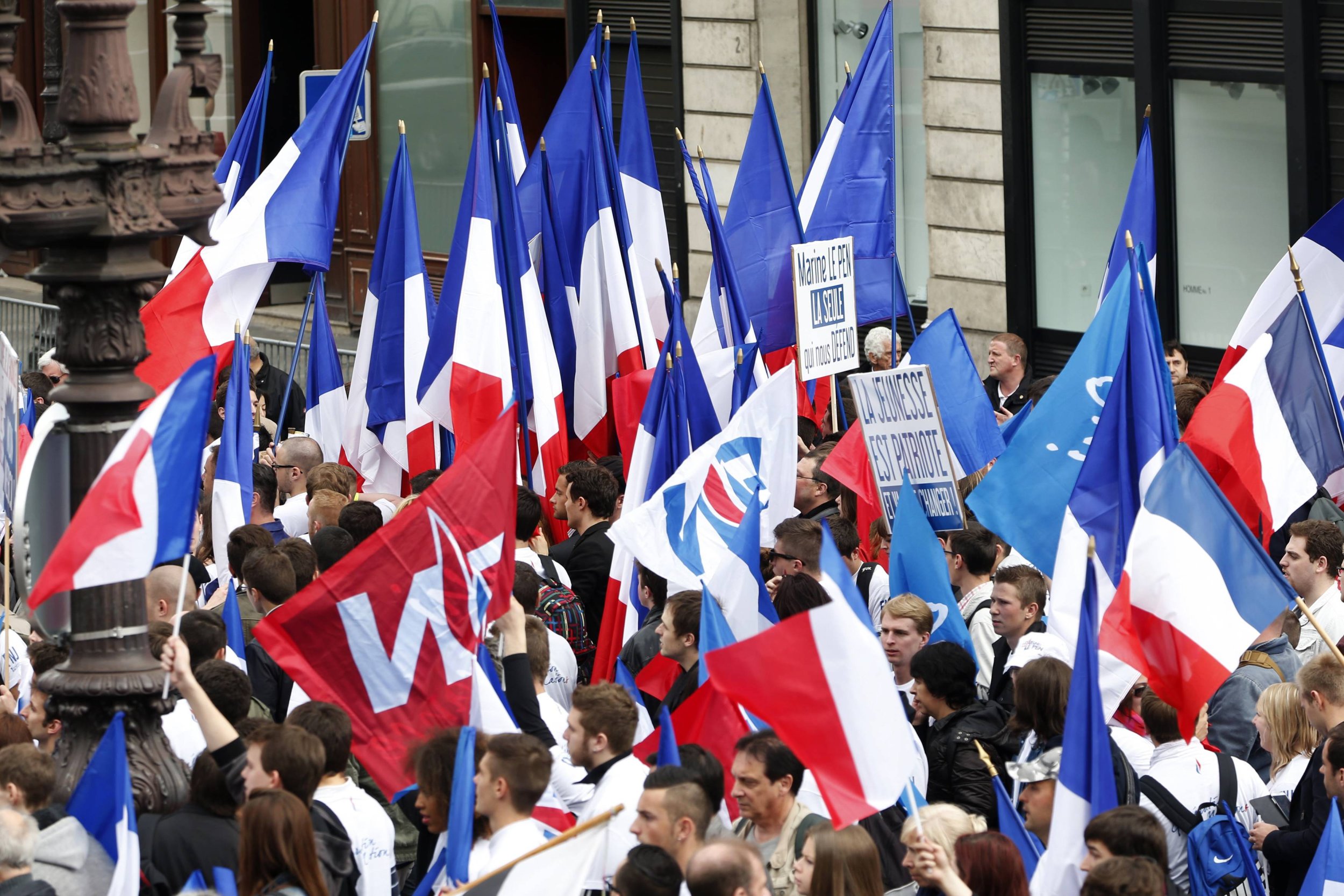 May day Paris Flags