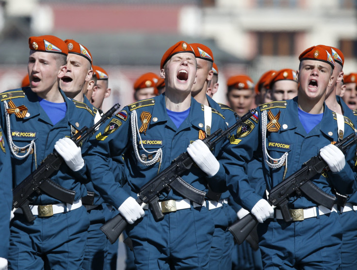 Russia civil defense troops