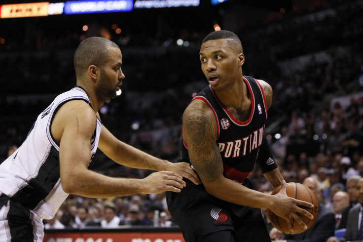 Damian Lillard Blazeers Tony Parker