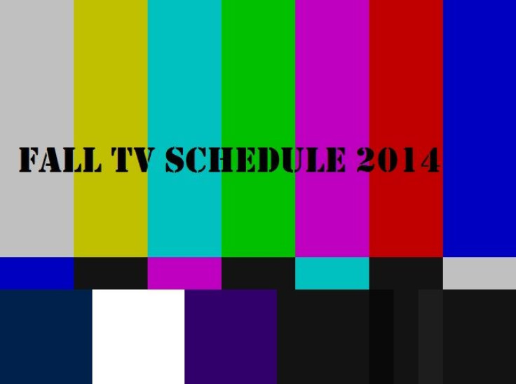 fall tv schedule 2014