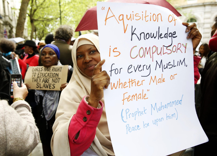 London Boko Haram Protest Sign