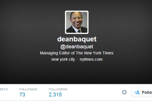 Dean Baquet Twitter