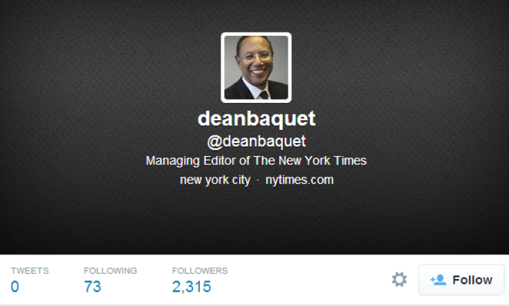 Dean Baquet Twitter