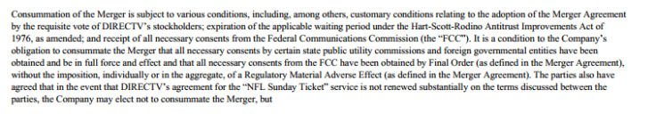 AT&T and DirecTV merger