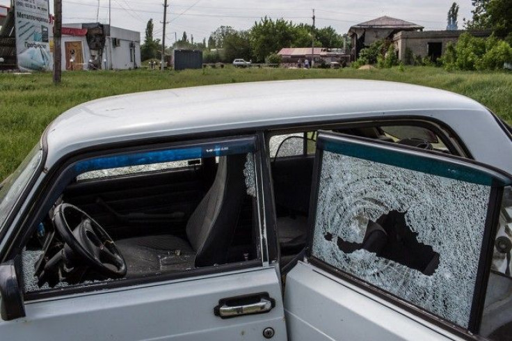 car in eastern Ukraine