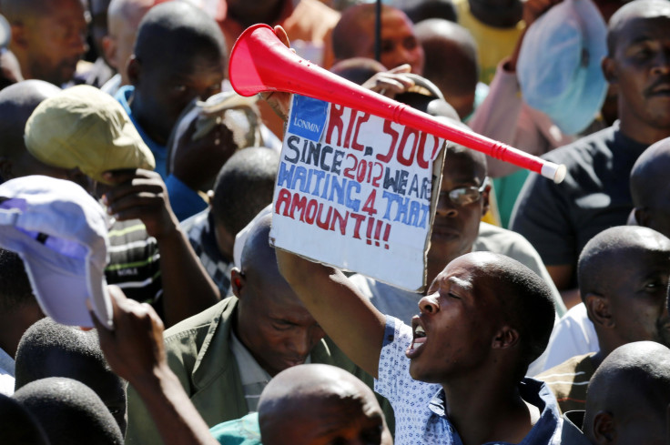 South Africa Mine Protest