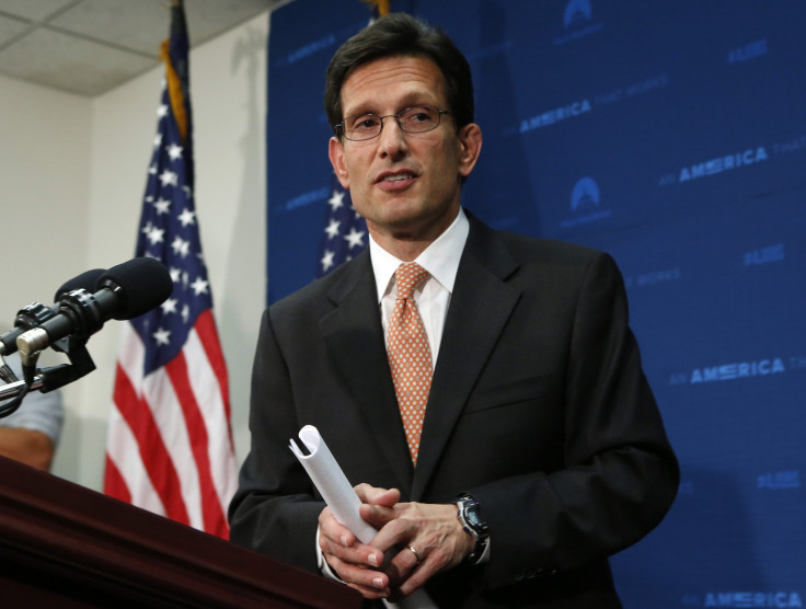 Eric Cantor after news conference