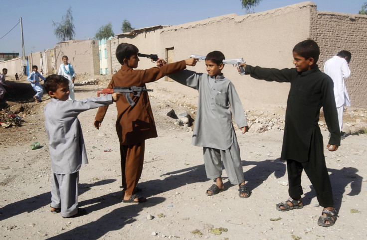 Afghanistan_Kids With Toy Guns