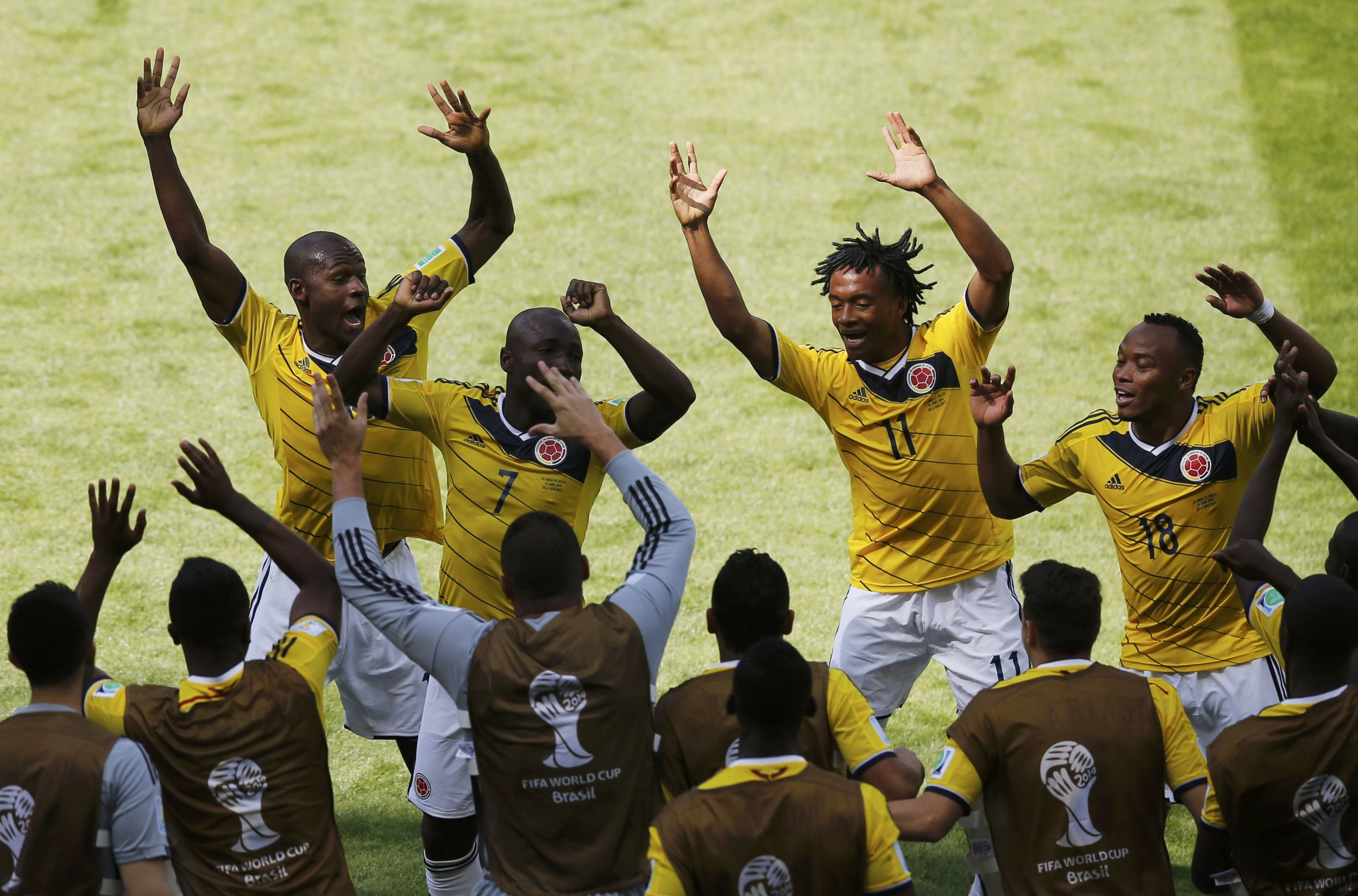 VIDEO Colombia Goal Celebration: Armero’s Strike Against Greece Leads ...