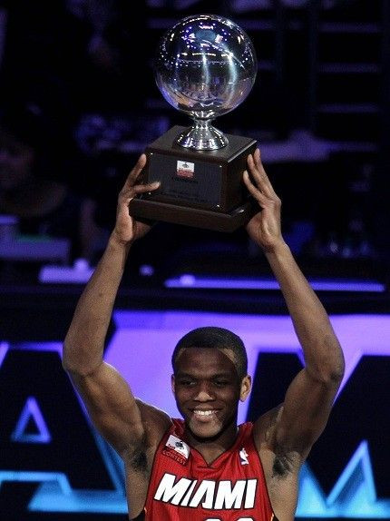 James Jones Wins the Three-Point Shooting Contest