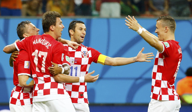 Ivica Olic Ivan Perisic Croatia 2014 World Cup