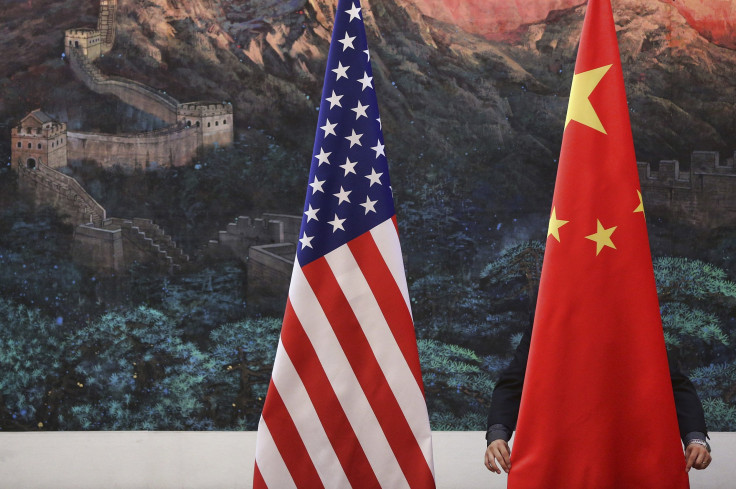 China and U.S. flags