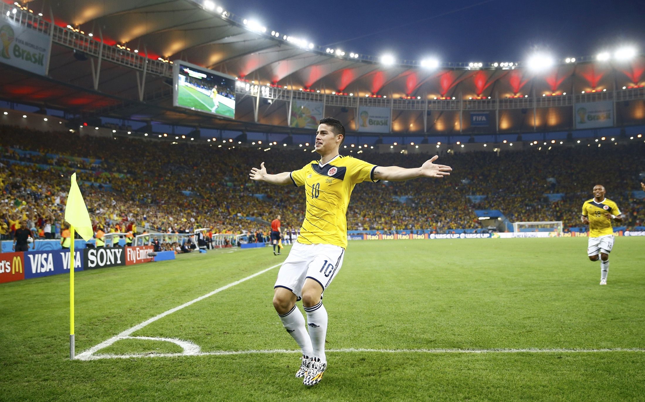 VIDEO Amazing Goal From Colombia s James Rodriguez Stuns Uruguay In 2nd VIDEO Amazing Goal From Colombia s James Rodriguez Stuns Uruguay In 2nd