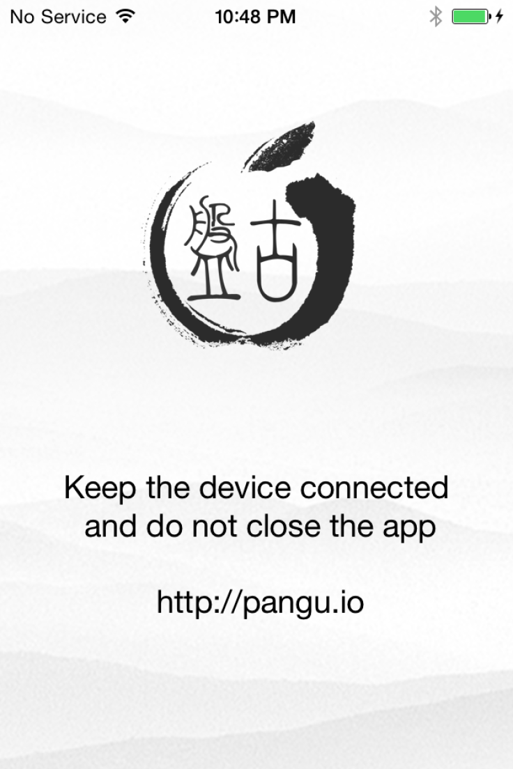 Pangu iphone screen display