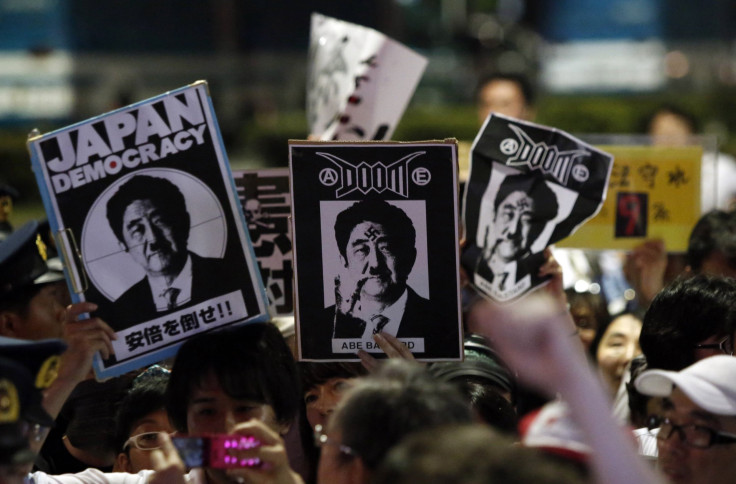 Japan military protest