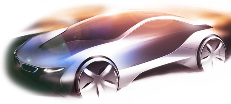 Design sketch of BMW i8