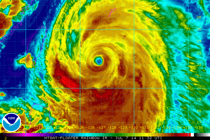 Typhoon Neoguri Satellite