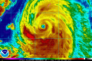 Typhoon Neoguri Satellite