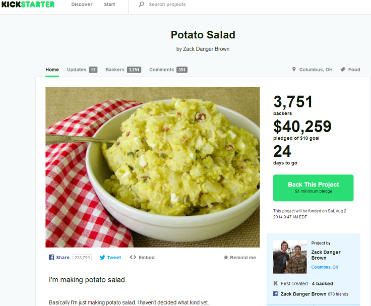 Potato Salad Kickstarter