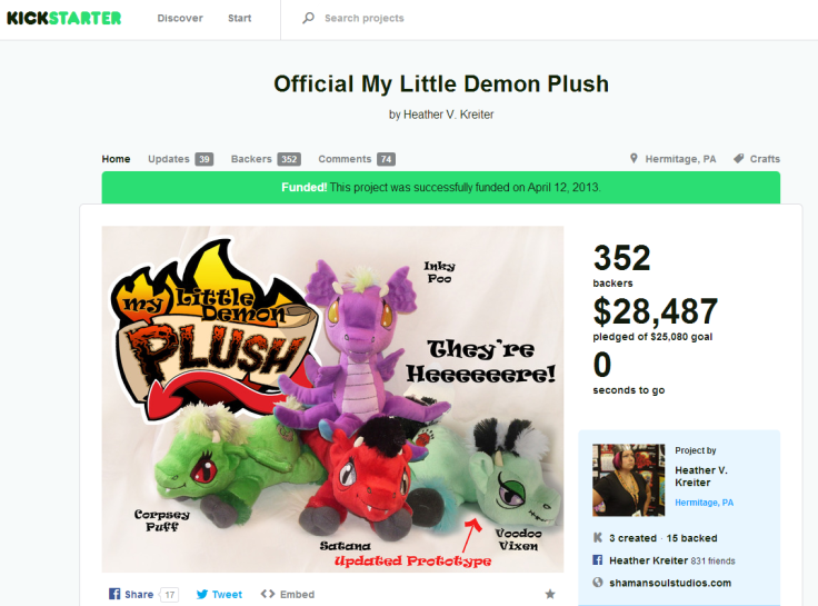 Demon Plush Kickstarter