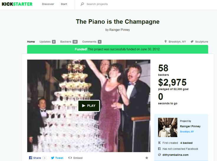 Piano Champagne Kickstarter