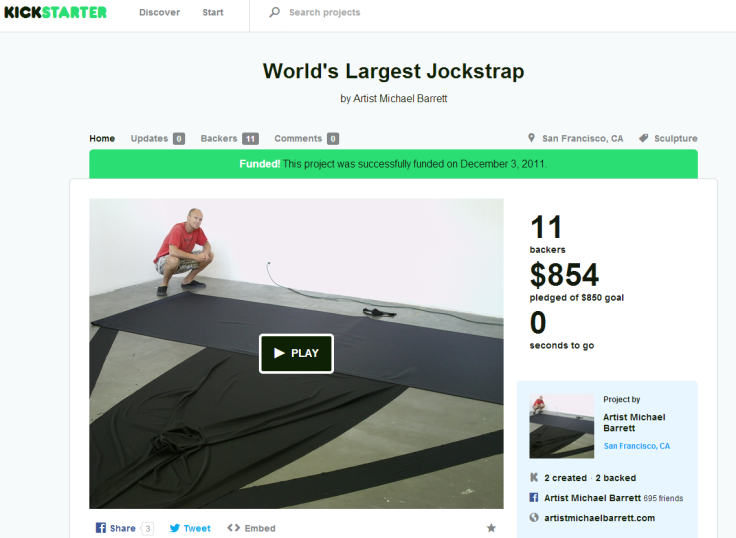 Largest Jockstrap Kickstarter