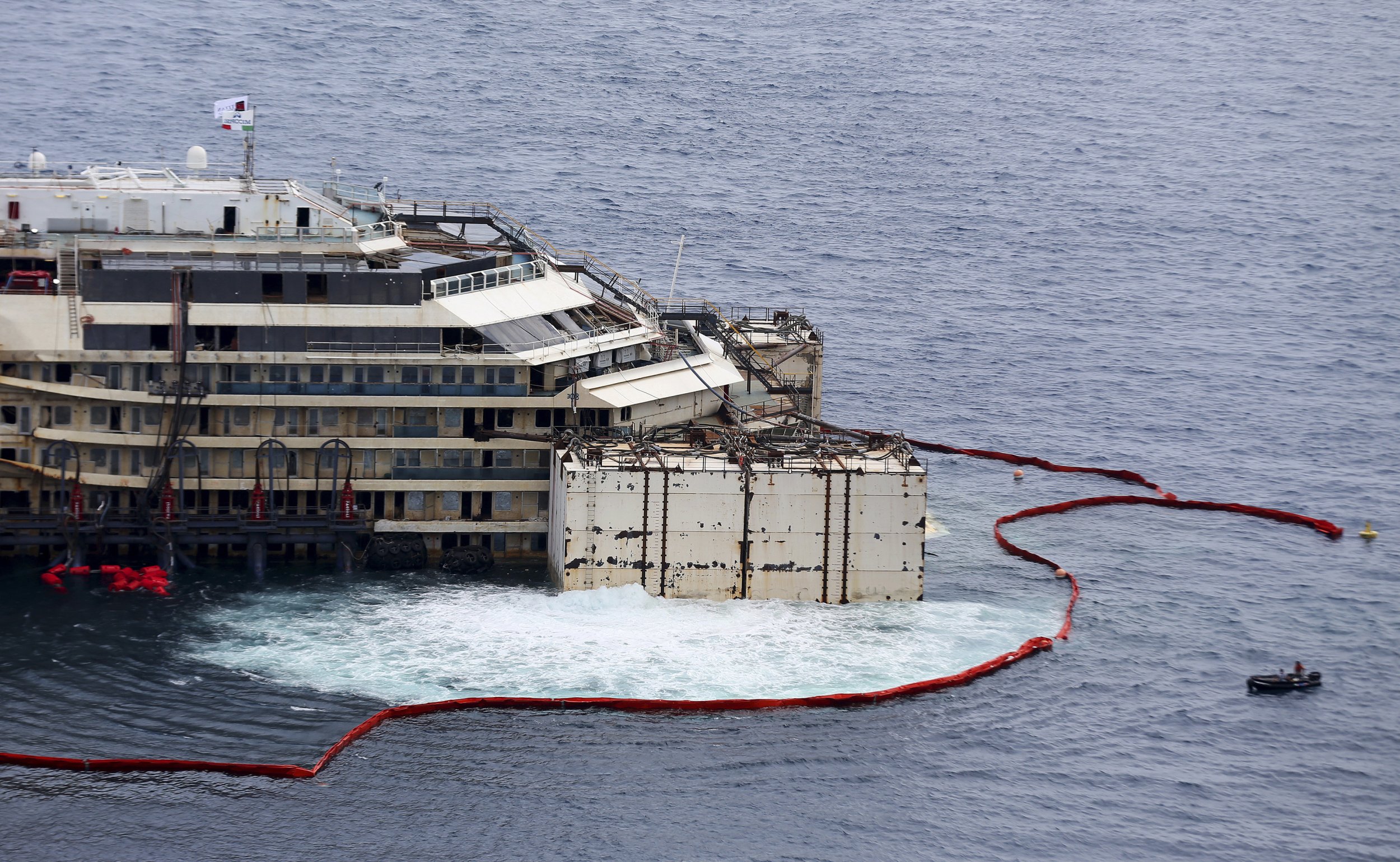 Costa Concordia refloat process