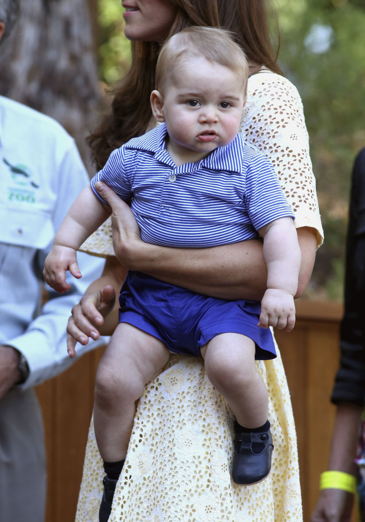 Prince George over it at the Zoo