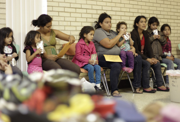 Migrant Families in McAllen Shelter