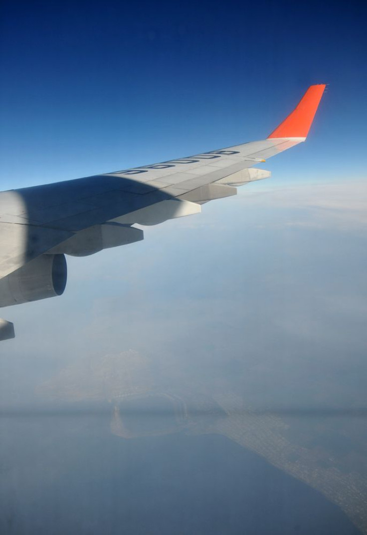 Ilyushin 96 flying over Crimea