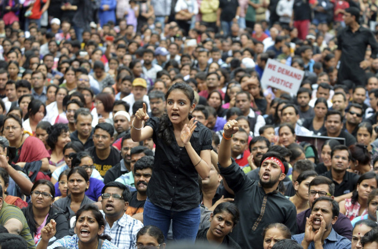 minor rape protest in Bangalore