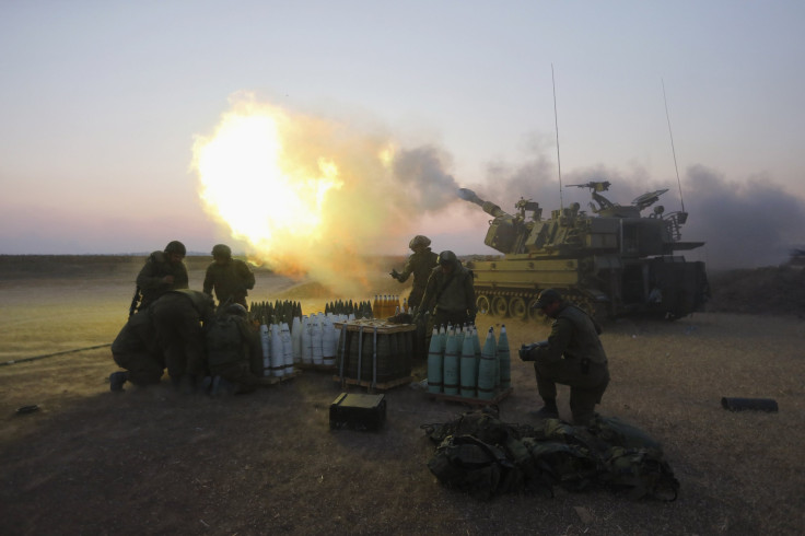 An Israeli mobile artillery unit fires towards the Gaza Strip July 21, 2014. 