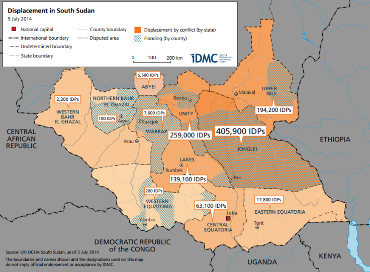 south sudan map 2