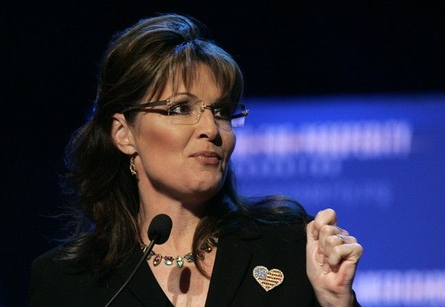 Former Alaska Governor and 2008 Republican Vice Presidential candidate Sarah Palin addresses the audience during the Americans For Prosperity Foundation Summit in Clarkston, Michigan May 1, 2010.