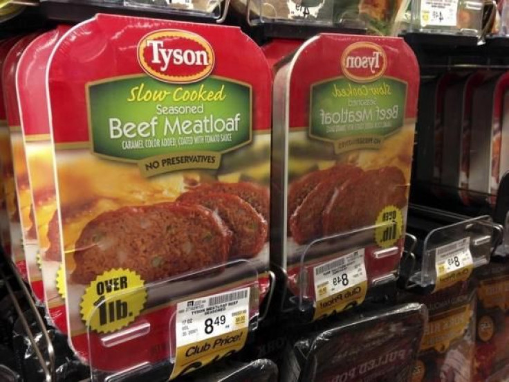 Packages of Tyson Foods products.