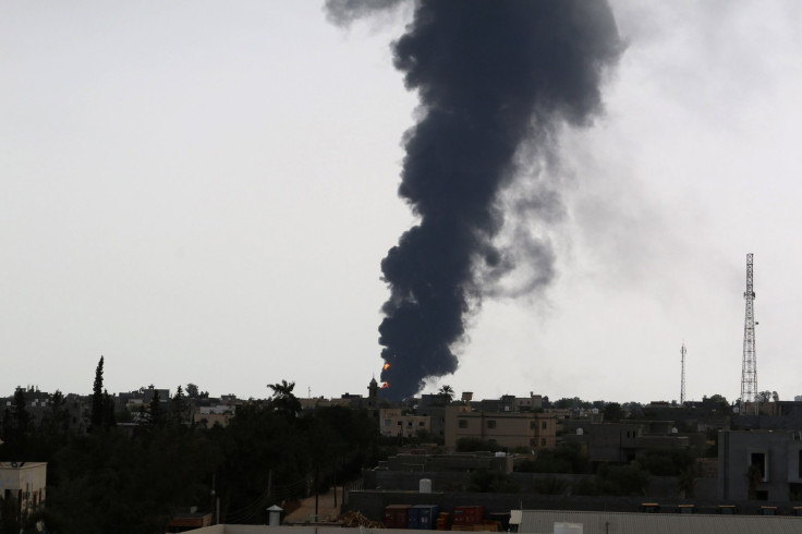 Libya oil depot fire