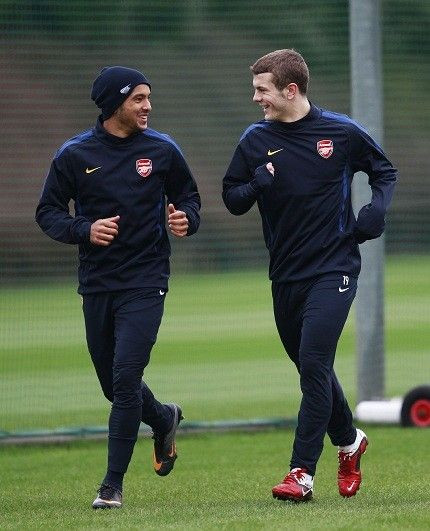 Theo Walcott and Jack Wilshere