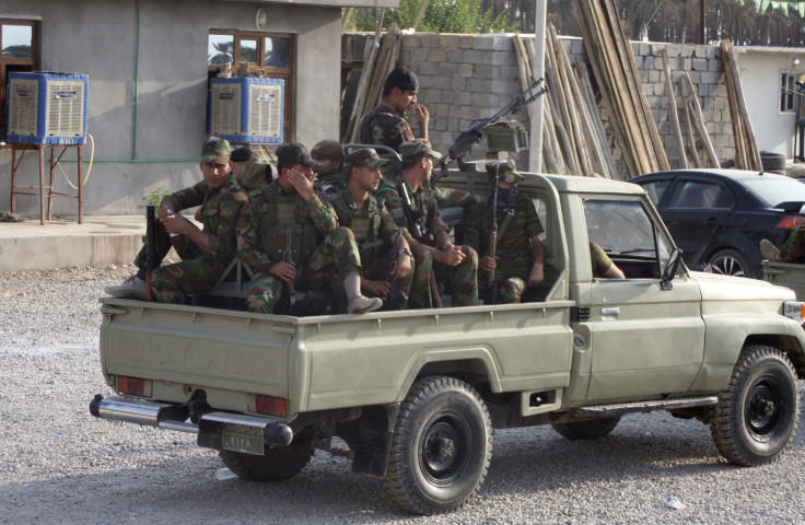 Kurdish peshmerga troops