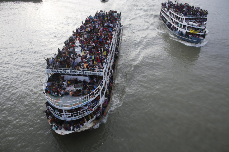 overcrowded ferry
