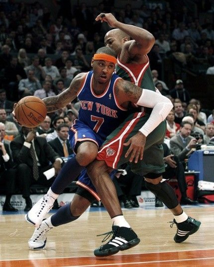Carmelo Anthony scored 27 points in his Knicks Debut