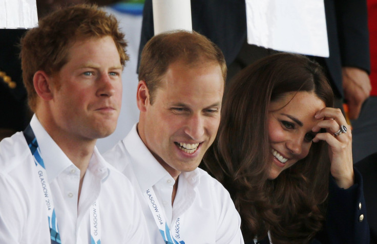 Prince Harry, Prince William and Kate Middleton