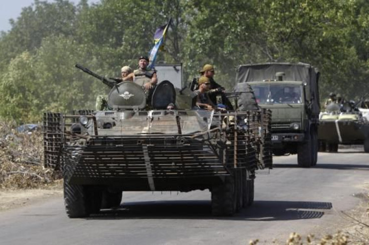 Ukrainian military convoy