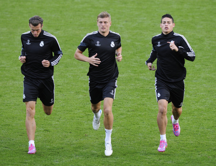 Gareth Bale, Toni Kroos and James Rodriguez