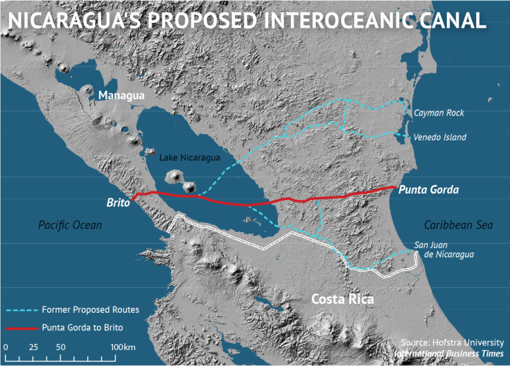 Nicaragua Canal Map Hofstra University