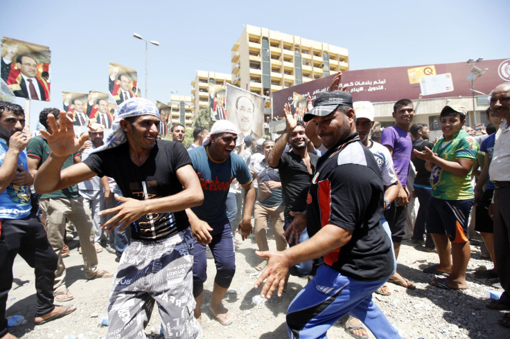 Supporters of Iraq's Nouri al-Maliki