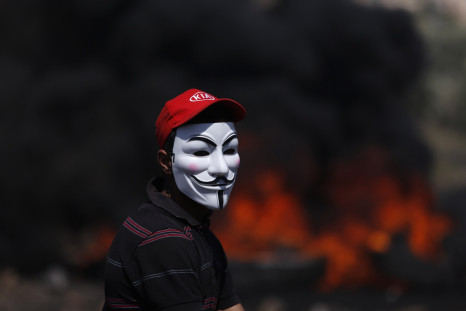 Anonymous protester, Guy Fawkes mask