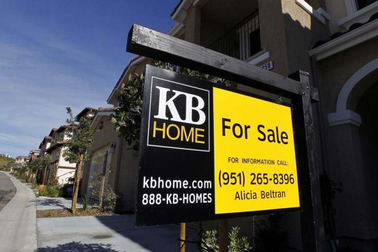 Newly finished development of homes for sale, built by home builder KB Homes, are pictured in Carlsbad