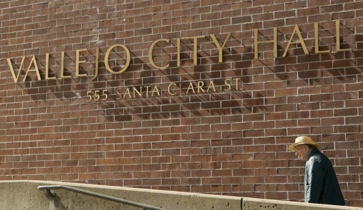 File photo of a man entering City Hall in Vallejo California