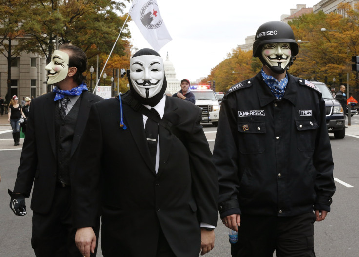 Anonymous marchers
