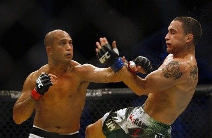 B.J. Penn (left) is the underdog against Jon Fitch